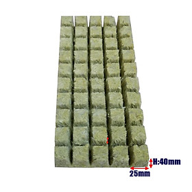 Rockwool Cubes Imported Rockwool Soilless Culture Substrate Agricultural Cut Seedlings Hydroponic Growth Medium Breeding Clone 36 40 MM