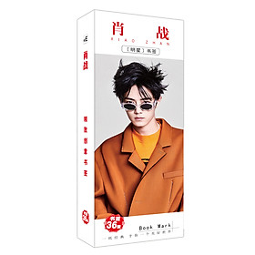 Bookmark Tiêu Chiến đánh dấu sách 36 thẻ ảnh (Tặng móc khóa gỗ BTS thiết kế độc quyền)