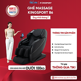 CHỈ GIAO MIỀN BẮC | Ghế massage KINGSORT Premium B6 23 bài massage cao cấp,  công nghệ massage Kingtech Dual, đo chỉ số sức khỏe