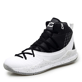 Giày bóng rổ mới không khí nam giới đàn ông Bootball cao đến mắt cá chân. Color: black white Shoe Size: 45