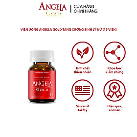 Viên uống ANGELA GOLD tăng cường sinh lý nữ với Lepidium Meyenii, P.Leucotomos (15 viên)