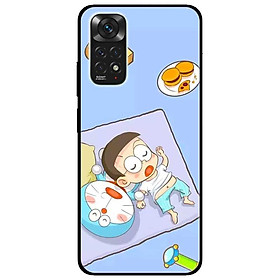 Hình ảnh Ốp lưng dành cho Xiaomi Redmi Note 11 4G mẫu Mèo Và Nô Ngủ