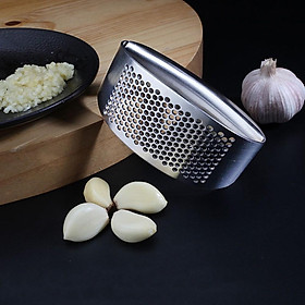 Dụng Cụ ép Nghiền Tỏi Bằng Thép Có Tay Cầm Garlic Press