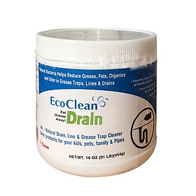 EcoClean Drain - Vi Sinh Xử Lý Dầu Mỡ Đường Ống 1 pound