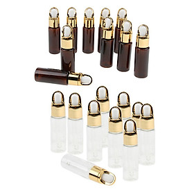 20pcs 20ml Perfume Aromatherapy Essential Oil Bottles Pipette Eye Dropper Vials Container, Refillable Storage Vials