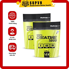 100% Creatine 5000 Vitaxtrong Hỗ Trợ Tăng Sức Mạnh Vượt Ngưỡng Trong Tập