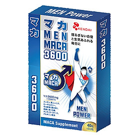 TPBVSK Kendai Men Maca 3600 - Bổ thận, tráng dương - Tăng cường sinh lực (40 viên)