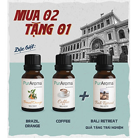 Tinh Dầu Thiên Nhiên Đậm Đặc PurAroma 10mL - Mua 2 Tặng 1 - Chính hãng Pháp