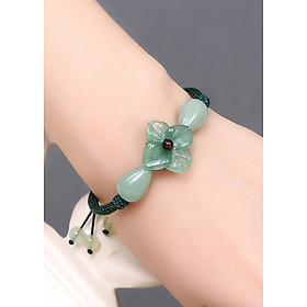 Vòng tay ngọc tự nhiên phối hoa sang trọng VN29