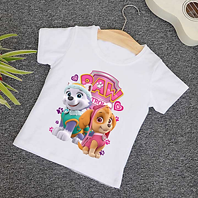 Áo Thun Đội Chó Cứu Hộ Paw Patrol Cho Bé Trai Bé Gái - Áo thun Áo Thun Đội Chó Cứu Hộ Paw Patrol Cho Bé Trai Bé Gái - Áo Thun