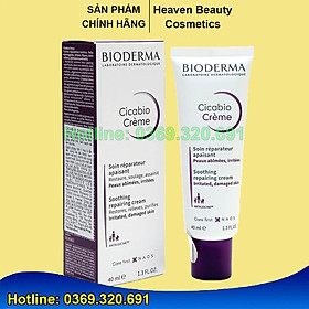 Kem phục hồi da tổn thương Bioderma Cicabio Crème 40ml
