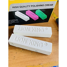 Mua Sáp (Lơ)  MÀU TRẮNG đánh bóng inox/kim loại LION KING (400 gram/viên)