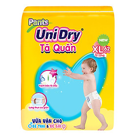 Combo 3 Tã Quần Unidry Ultra Jumbo XL62 (62 Miếng)