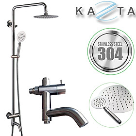 Mua Bộ sen cây tắm lạnh Kazta KZ-SCL02T bát tròn inox 304 nước ra mạnh