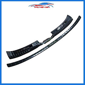 Ốp chống trầy cốp CX8, CX-8 2019-2020-2021-2022 thép không gỉ vân Cacbon bảo vệ xe chống va đập