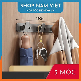Móc Treo Quần Áo Dán Tường Nhôm Không Gian Cao Cấp