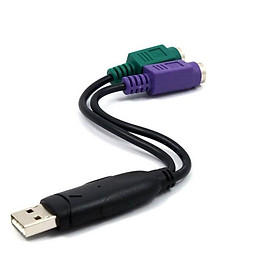 Cable đổi USB ra PS/2 cho bàn phím và chuột máy vi tính