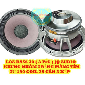 Mua CỦ LOA BASS 30 JQ AUDIO TRẮNG MÀNG HỒNG GÂN VẢI TỪ 190 COIL 75 - HÀNG NHẬP KHẨU