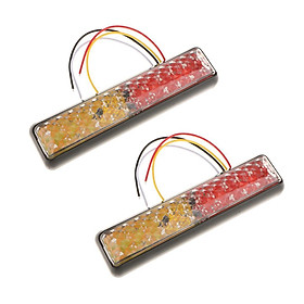 High Quality 2Pcs Car Side Marker Turn Signal Tail Lamp Lights Dual Color