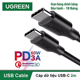 Mua Dây sạc nhanh 2 cổng Type C  dài 0.5-2m UGREEN US286
