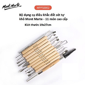 Bộ dụng cụ điêu khắc làm đất sét nghệ thuật đồ gốm nặn tao hình Mont Marte - B82