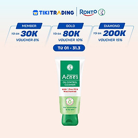 Sữa rửa mặt kiểm soát nhờn ngăn ngừa mụn dạng gel Acnes Oil Control Cleanser 100g