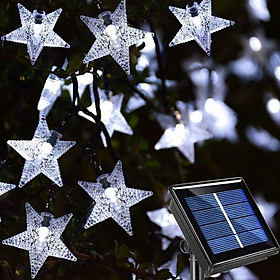 Đèn năng lượng mặt trời Guirland Gypsophilic 1pc, Solar Light Tolly Watlled đến 8 chế độ cho Lễ hội vườn (Trắng)