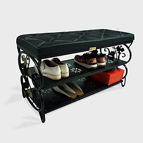 Mua Kệ giày dép kết hợp ghế ngồi Thái Sơn - Lắp ráp Sắt mỹ thuật  sơn tĩnh điện ( HÀNG CHÍNH HÃNG - ĐỔI TRẢ MIỄN PHÍ )