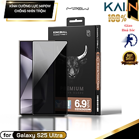 Mua Cường Lực Chống Nhìn Trộm Dành Cho Samsung Galaxy S25 Ultra Mipow Kingbull Anti-Spy_ Hàng Chính Hãng