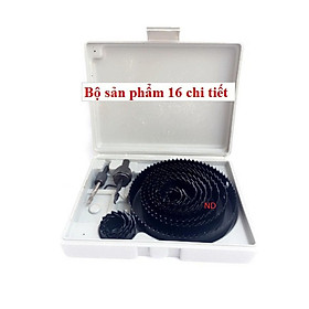 Bộ 16 chi tiết mũi khoan khoét lỗ thạch cao ,gỗ ....