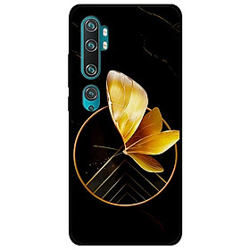 Ốp lưng dành cho Xiaomi Mi Note 10 Pro mẫu Vòng Tròn Bướm Vàng