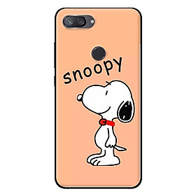 Ốp in cho Xiaomi Mi 8 Lite Chú Chó Snoopy - Hàng chính hãng