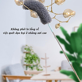 Mua Chổi quét bụi trần nhà đa năng  dài 2M8   lông chổi mềm mịn giúp hút  cuốn giữ bụi bẩn  đầu chổi có thể gập 90 độ hoặc vặn xoắn  cán chổi bằng inox có thể kéo rút giúp việc lau gần   lau xa  thật đơn giản và tiện lợi   làm sạch mọi vết bẩn cứng đầu 
