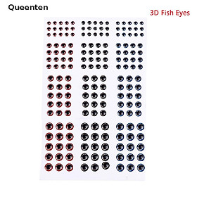 Mua Queenten 183pcs Fish Eye 0.39  3D 4D 5D Holographic Lure Fish Eyes Fly Tying Jigs Crafts   QT