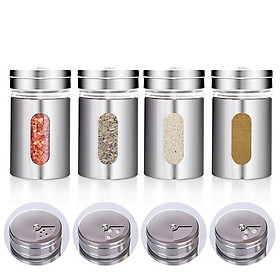 Mua Hũ thủy tinh bọc thép không gỉ đựng gia vị Echo 80ml - Hàng nhập khẩu Nhật Bản