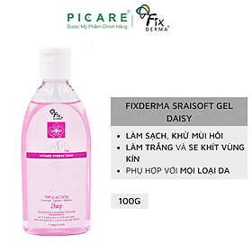 Dung Dịch Vệ Sinh Dạng Gel Hương Hoa Cúc Fixderma Srai Soft Gel – Daisy 100g