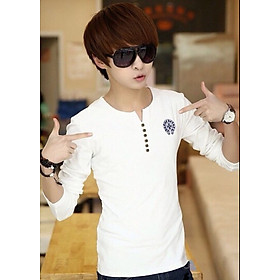 Áo Thun NAm Daì Tay Vải Cotton 2 MÀu