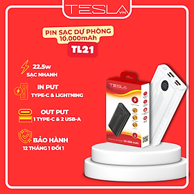 Mua Pin sạc dự phòng hàng chính hãng TESLA TL21 màn hình Led 10.000mAh | Bảo hành 12 tháng 1 đổi 1 | Made in Việt Nam