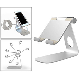 Foldable Phone Mount Mini Aluminum Alloy Adjustable Mobile Rack Phone Tablet Stand for Home Office Desktop Decoration