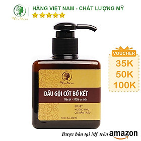 Dầu Gội Cốt Bồ Kết Sạch Gàu, Nuôi Dưỡng Tóc Đen Mượt Wonmom 250ml