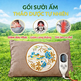 Gối Ngải Cứu Sưởi Ấm Cao Cấp – Hương Dịu Nhẹ, An Toàn Cho Gia Đình