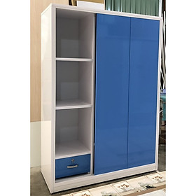 Tủ áo mở lùa 1m2 x 1m8 x 48 cm (xanh)