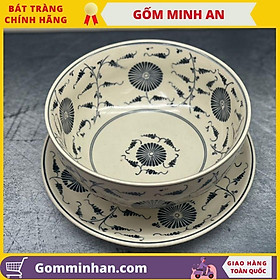 Mua Tô sứ ăn phở gốm Minh An Bát Tràng vẽ tay thủ công Tô 18cm  đĩa đường kính 20cm