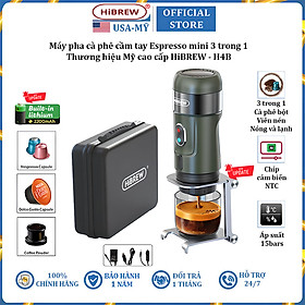 Mua Máy pha cà phê cầm tay Espresso 3 trong 1 thương hiệu HiBREW cao cấp H4A công suất 80W  áp suất 60ml - Hàng chính hãng