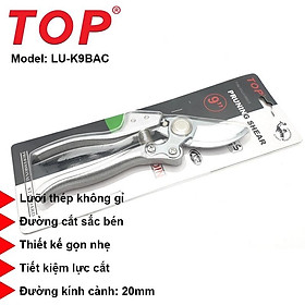 Hình ảnh Kéo cắt cành 9” cán bạc Top