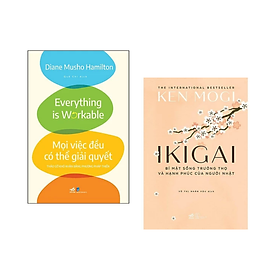 Combo 2 cuốn: Mọi Việc Đều Có Thể Giải Quyết - Tháo Gỡ Khó Khăn Bằng Phương Pháp Thiền + Ikigai - Bí Mật Sống Trường Thọ Và Hạnh Phúc Của Người Nhật