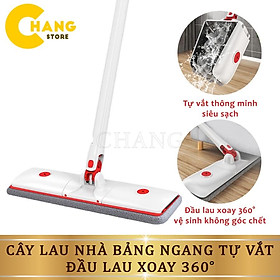 Cây Lau Nhà Tự Vắt Thông Minh Bảng Ngang, Chổi Lau Nhà Tự Vắt Đầu Lau Xoay 360 Lau Sạch Mọi Ngóc Ngách