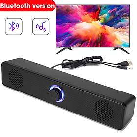 Nhà hát tại nhà Hệ thống âm thanh System Bluetooth Loa 4D Loa máy tính soundbar cho TV Soundbar Hộp loa siêu trầm âm nhạc Stereo Màu sắc: Phiên bản Bluetooth