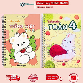 Sách Số tay Takenote lớp 4: Toán + Tiếng Việt 4-5 Khổ A5 (Phiên Bản Mới Nhất)