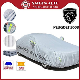 Bạt trùm xe ô tô Peugeot 5008 vải dù oxford cao cấp , áo bạt phủ trùm che kín che nắng,mưa